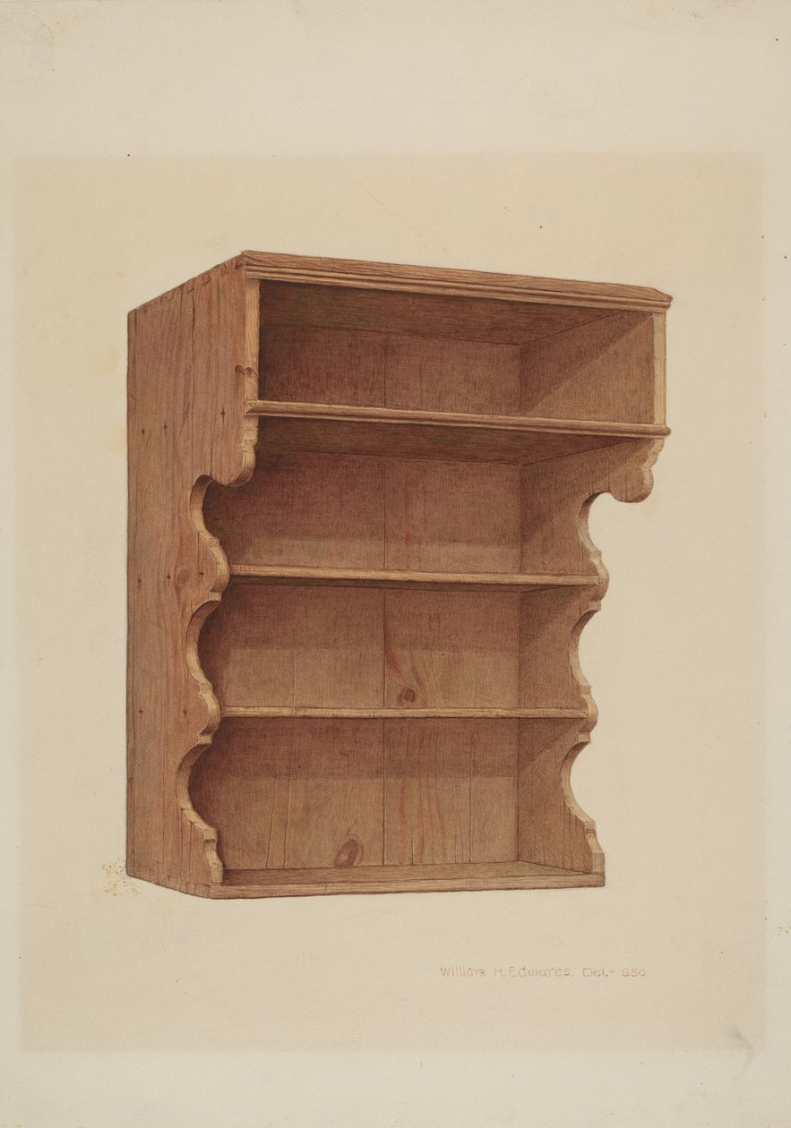 Prateleira Suspensa, c. 1939. de William H Edwards