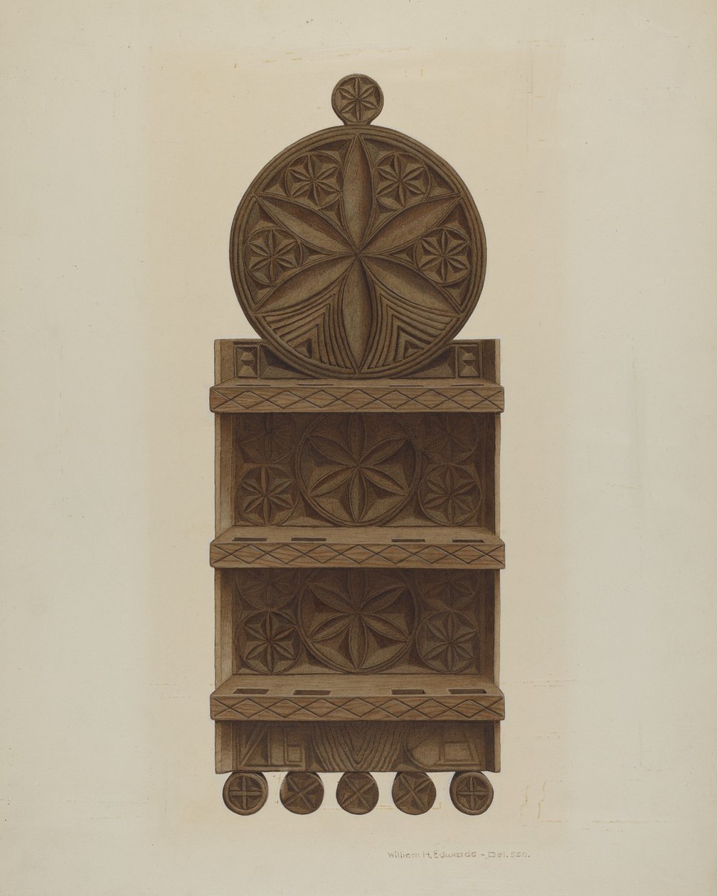 Pai. German Spoon Rack, c. 1942. de William H Edwards