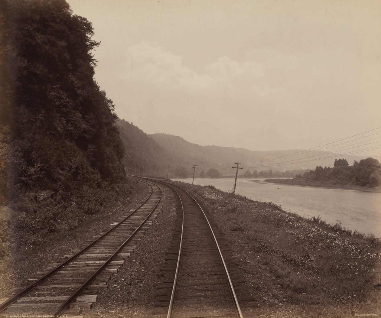 Curva de corrida de cicuta, perto de Towanda de William H. Rau