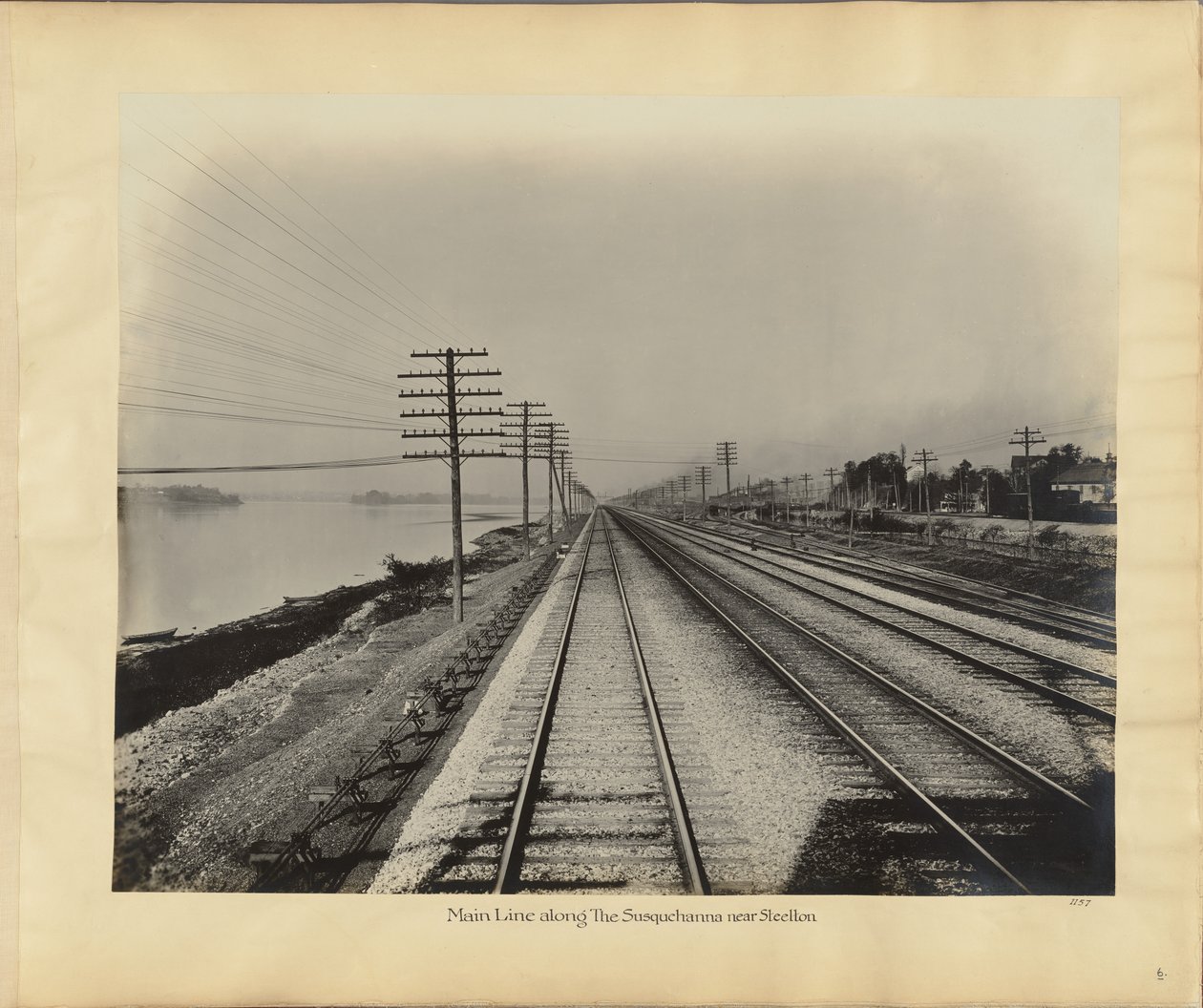 Linha principal ao longo do Susquehanna perto de Steelton de William H. Rau