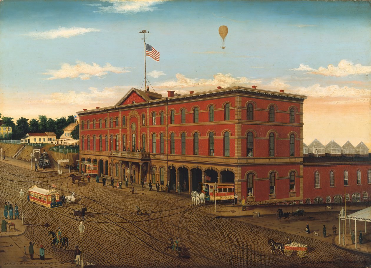 O Depósito Ferroviário da Terceira Avenida, ca. 1859-60. de William H Schenck