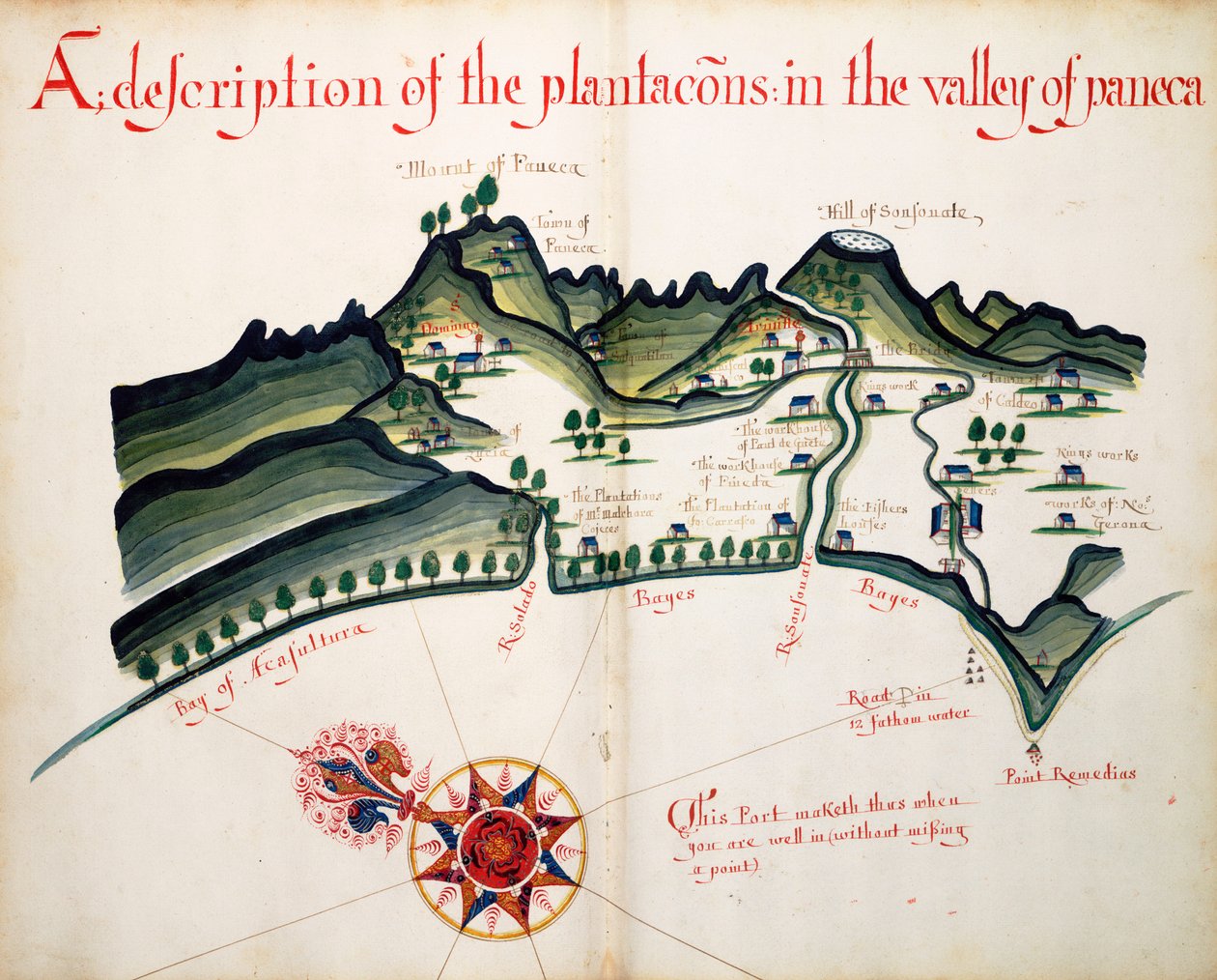 Descrição das plantações do Vale do Paneca de William Hack
