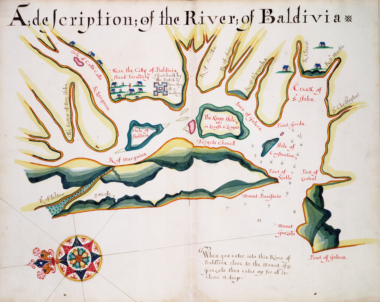 Descrição do rio de Baldivia de William Hack