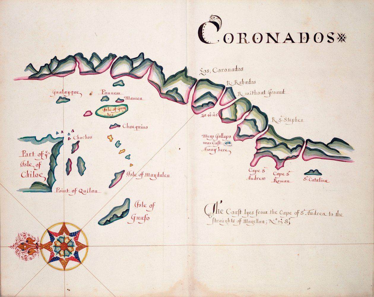 Coronadoes, costa sul-americana do Pacífico de William Hack