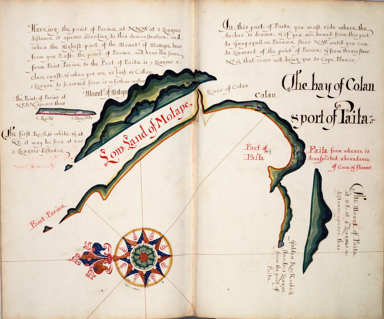 A Baía de Colan e o Porto de Paita de William Hack