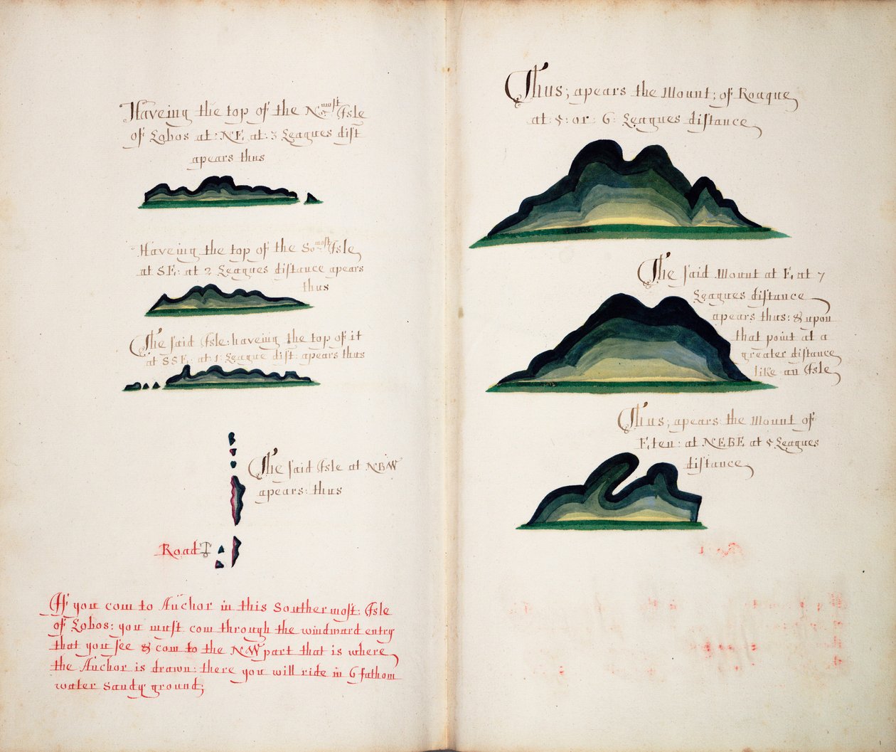 Vistas da Isla Lobos e das montanhas de William Hack