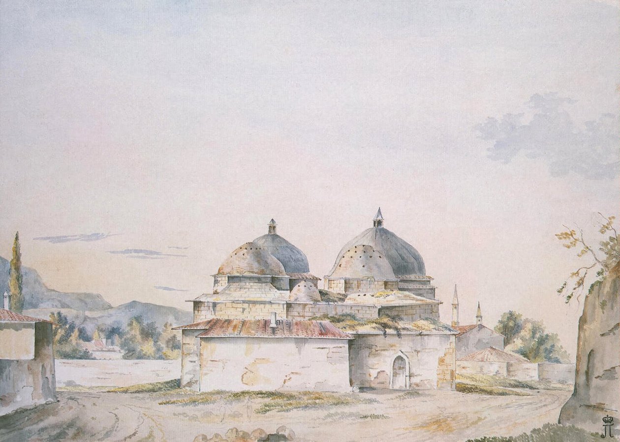 Banhos em Bakhchisaray, 1787 de William Hadfield