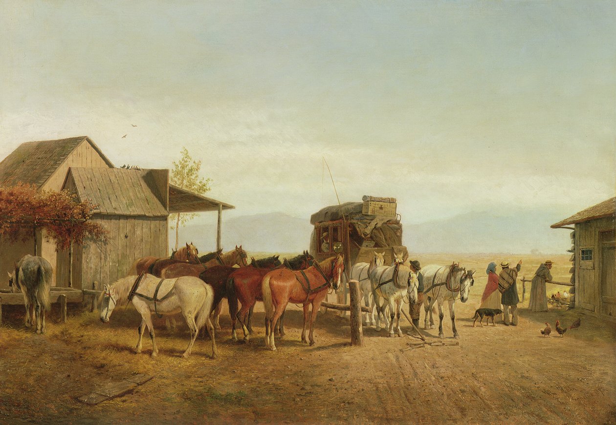 Stagecoach da Califórnia, 1875 de William Hahn