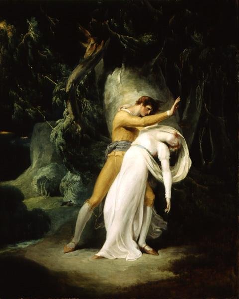 Celadon e Amelia de William Hamilton