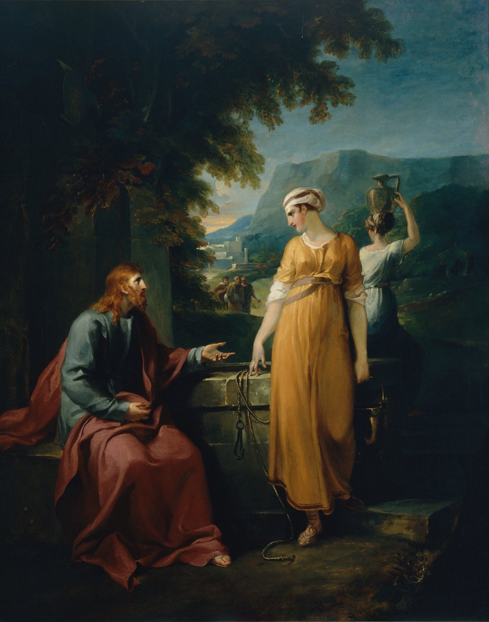 Cristo e a mulher de Samaria de William Hamilton