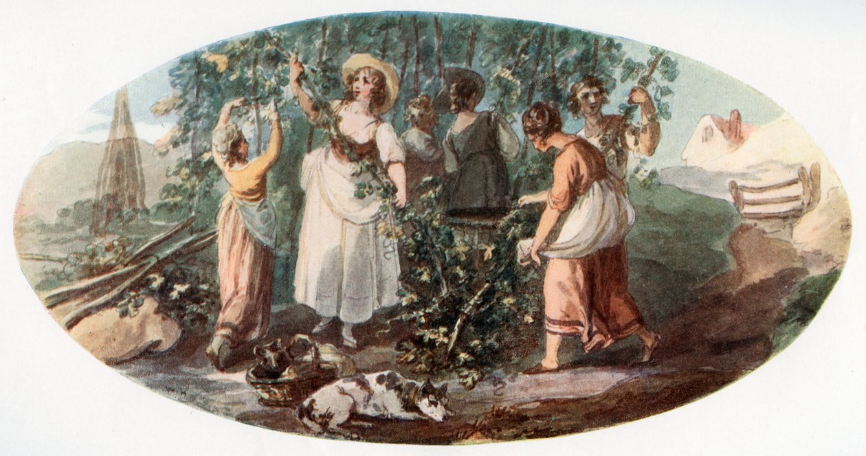 Escolha do lúpulo, 1912. de William Hamilton
