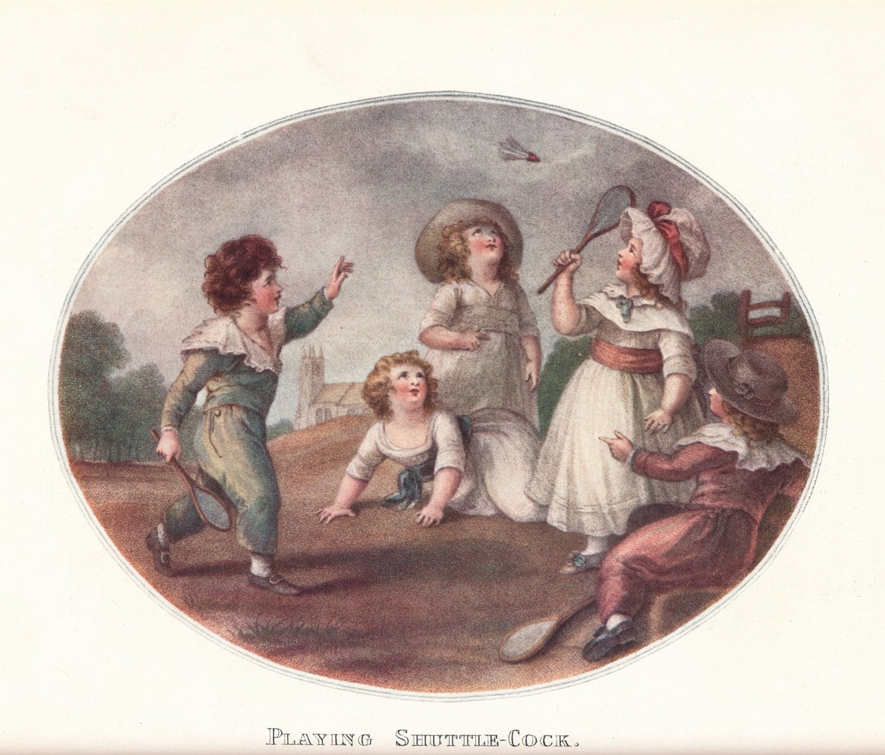 Brincando de Galo, 1906 de William Hamilton