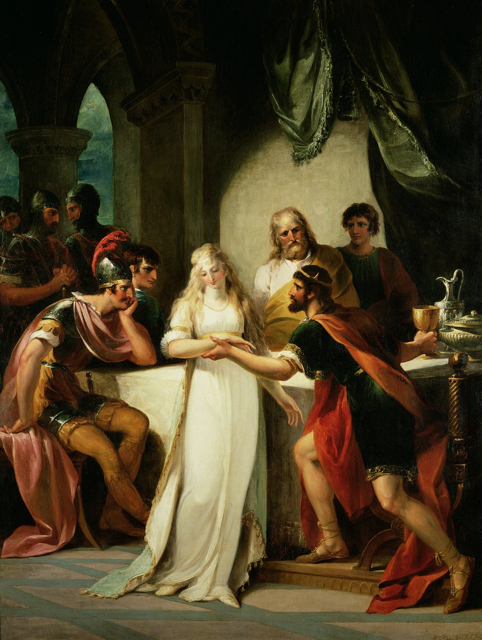 Vortigern e Rowena, 1793 de William Hamilton