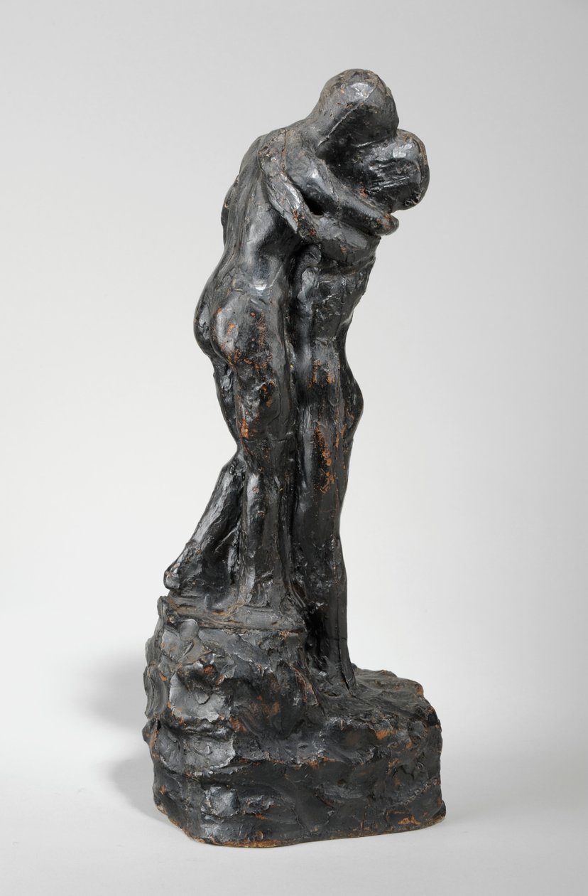 Maquete para o Beijo, c.1916 (gesso pintado) (ver também 440229) de William Hamo Thornycroft