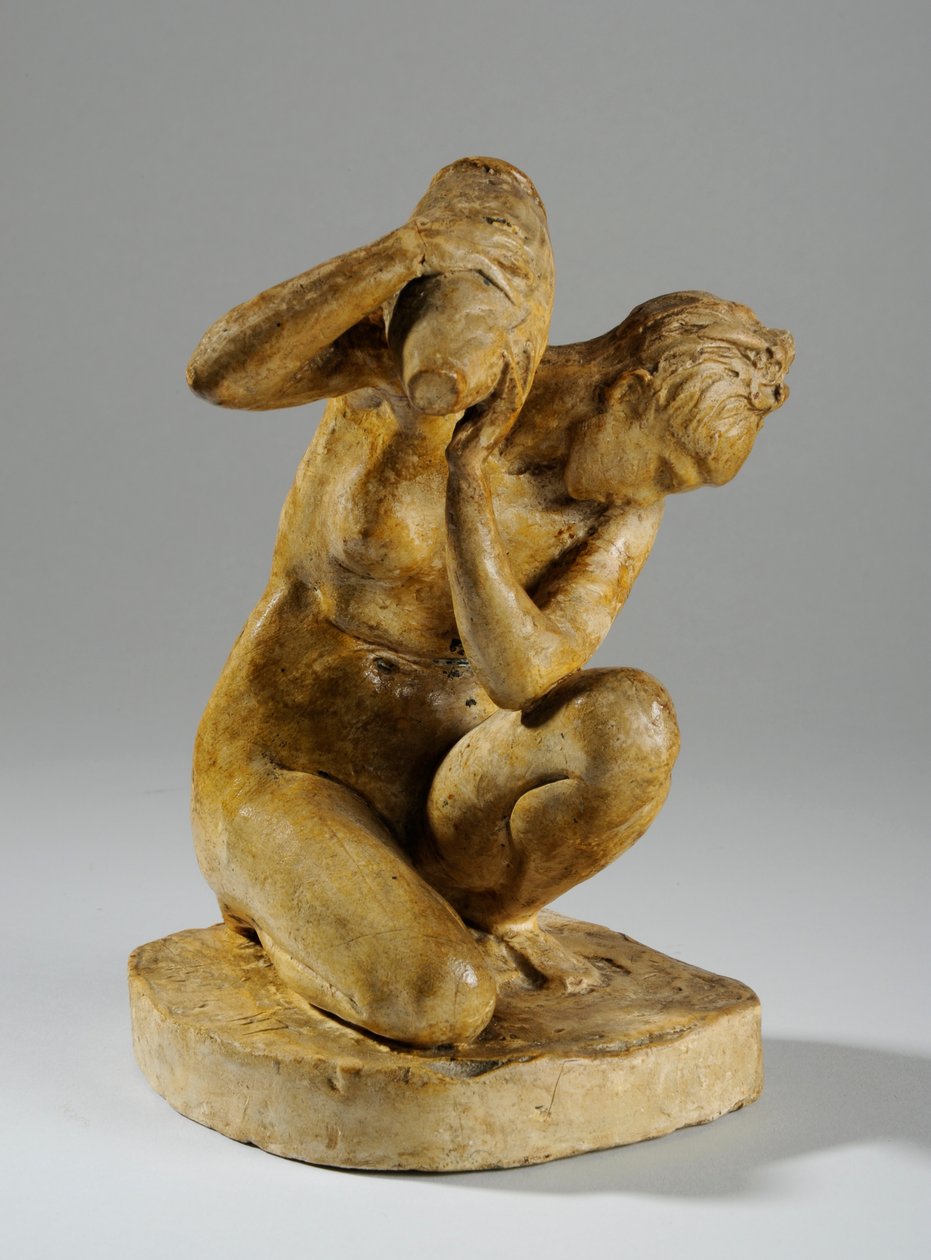 Maquete para uma estatueta de uma mulher lavando de William Hamo Thornycroft
