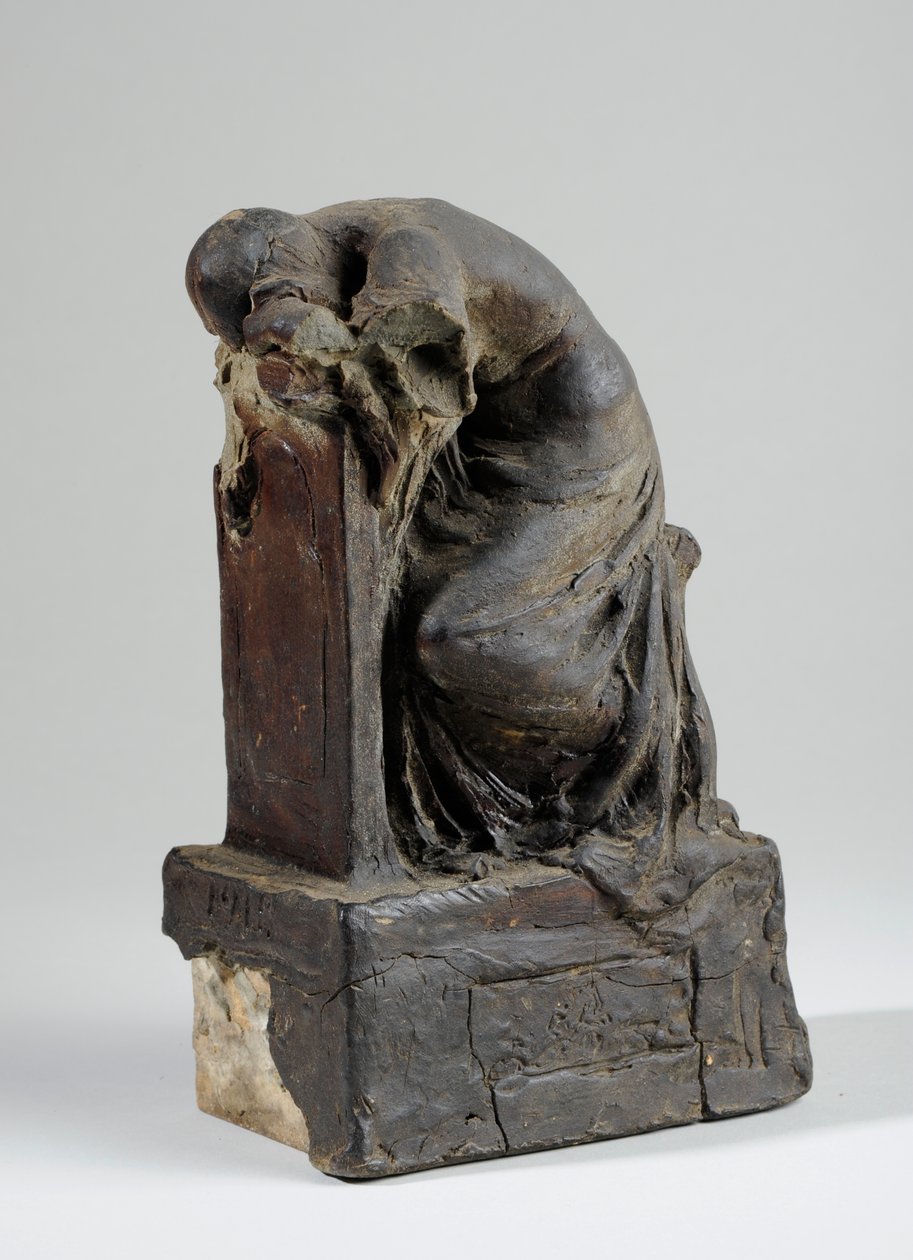 Maquete para a Figura do Luto (plasticina) (ver também 440342) de William Hamo Thornycroft