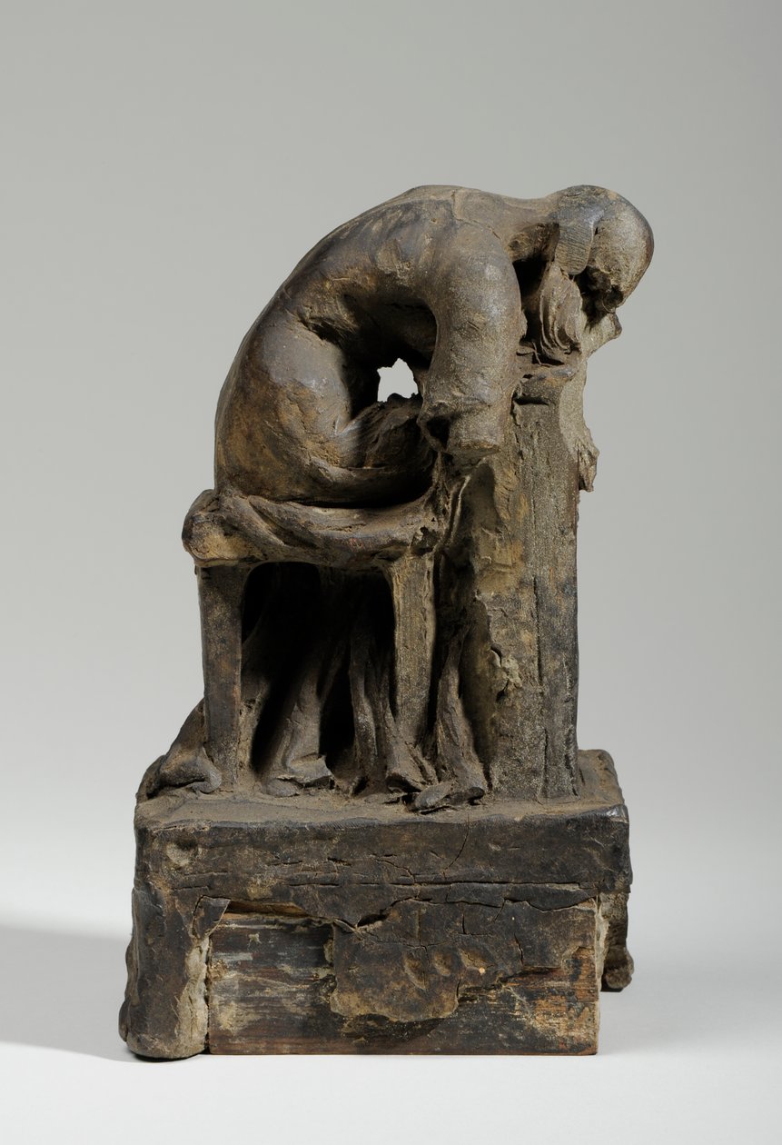 Maquete para a Figura do Luto (plasticina) (ver também 440343) de William Hamo Thornycroft
