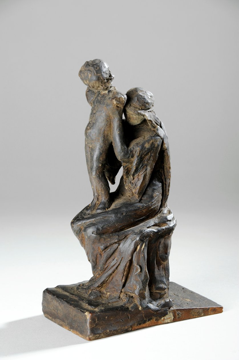 Maquete para as Figuras de Mãe e Criança (plasticina) de William Hamo Thornycroft