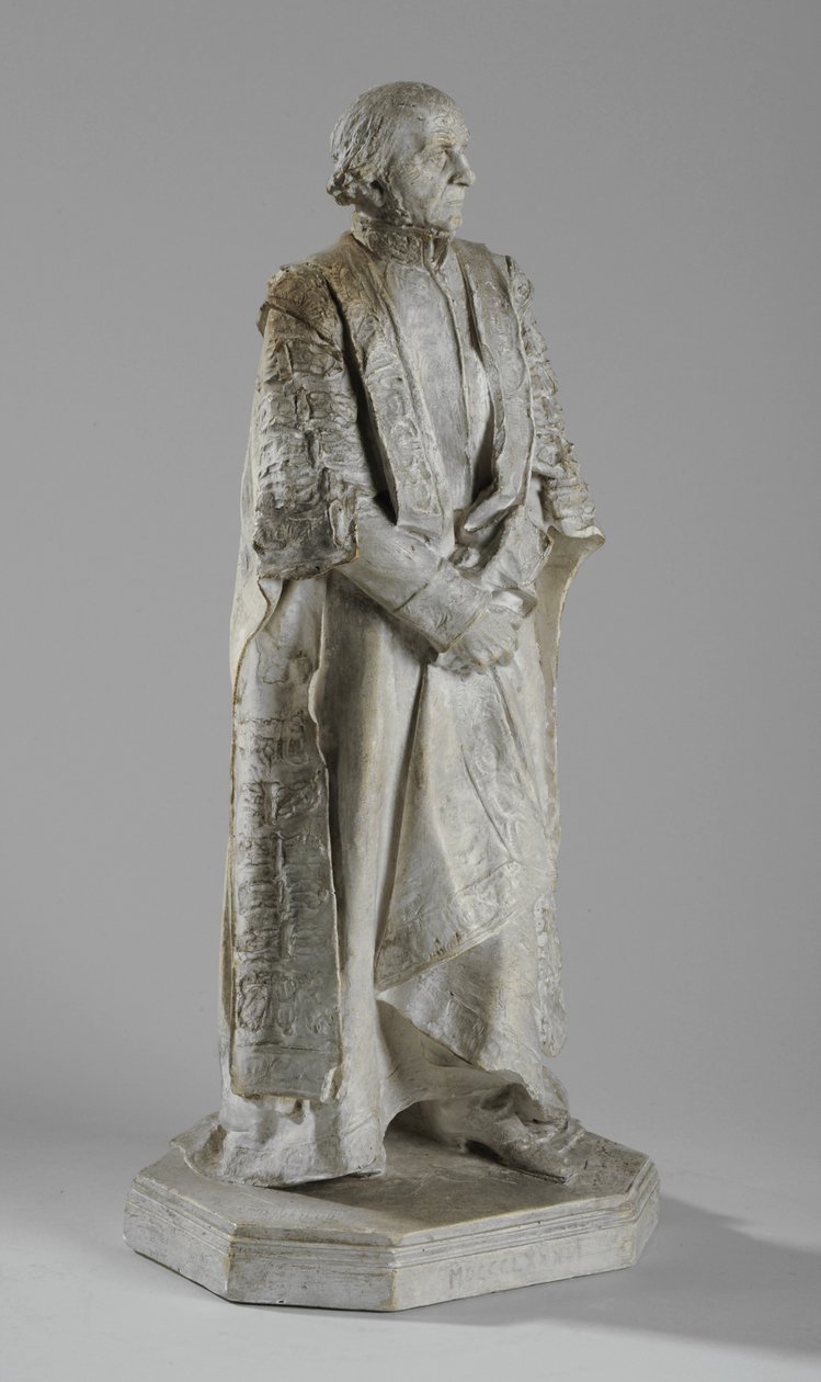 Maquete para a estátua de William Ewart Gladstone em The Strand, Londres, c.1905 (gesso) (ver também 876153) de William Hamo Thornycroft
