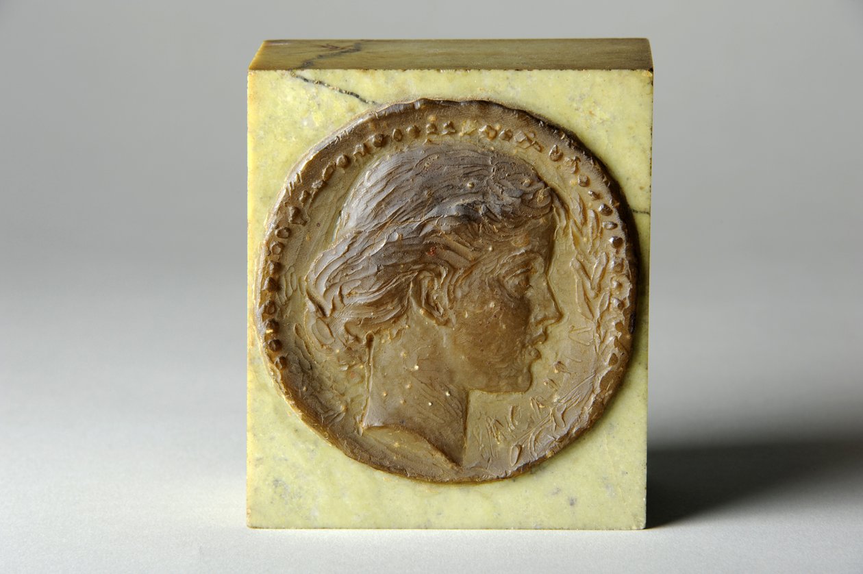 Medallion portrait of Agatha Thornycroft, c.1900 (cera) de William Hamo Thornycroft
