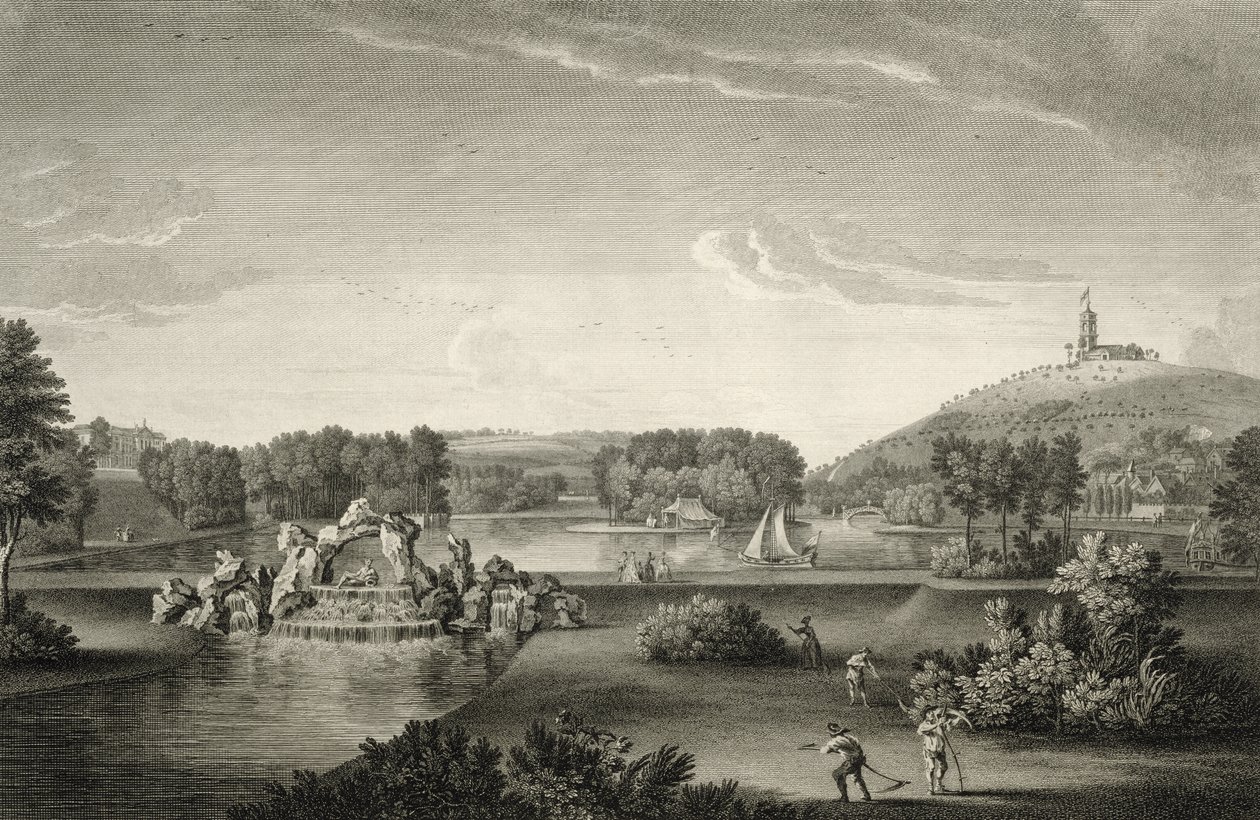 West Wycombe Park, gravado por William Woollett (1735-85) de William Hannan