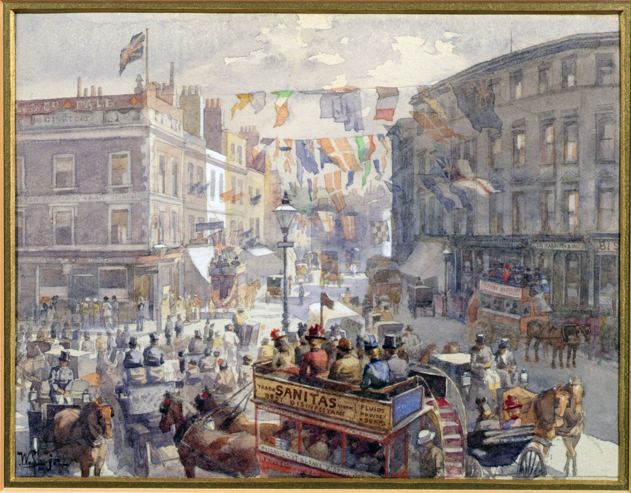O Jubileu, Kensington High Street, Londres, 1901 de William Harding Collingwood Smith