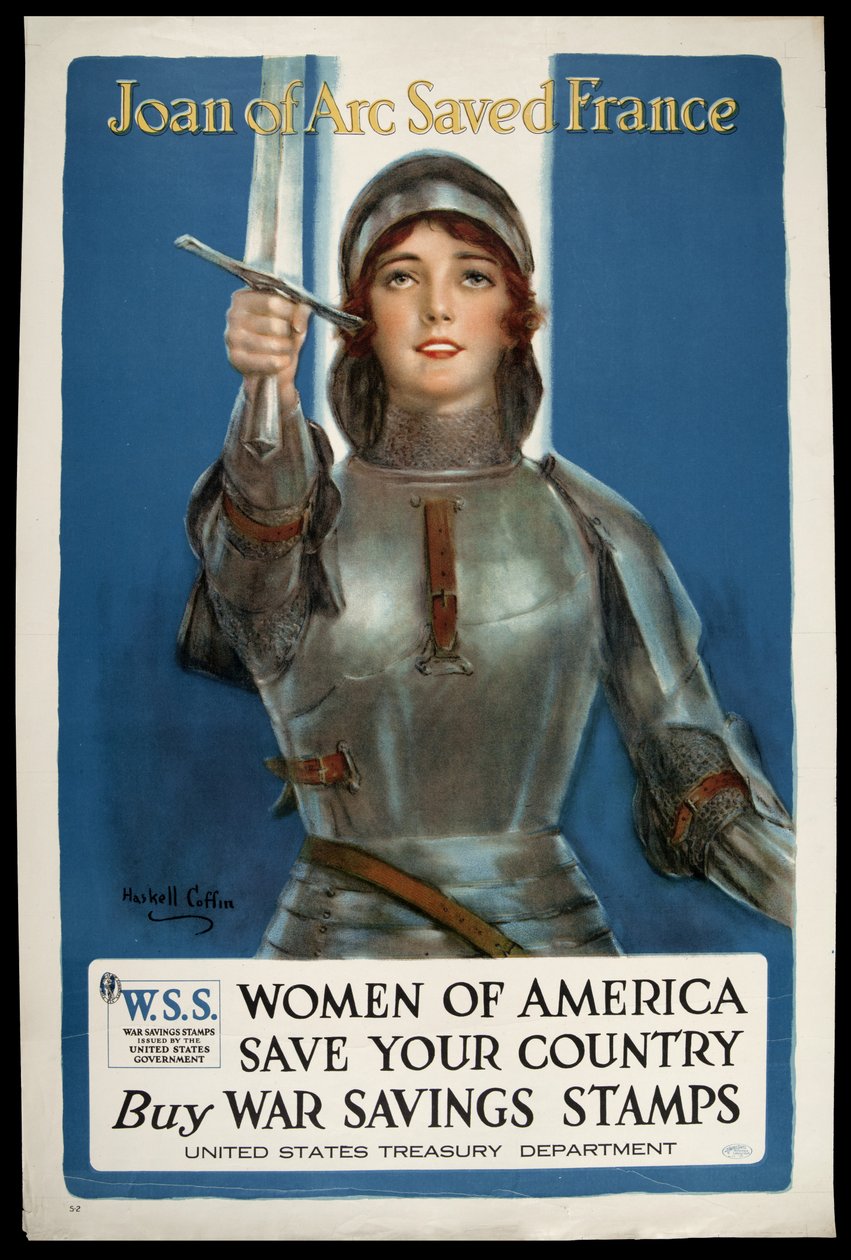 Joana d&39;Arc salvou a França, c.1918 de William Haskell Coffin