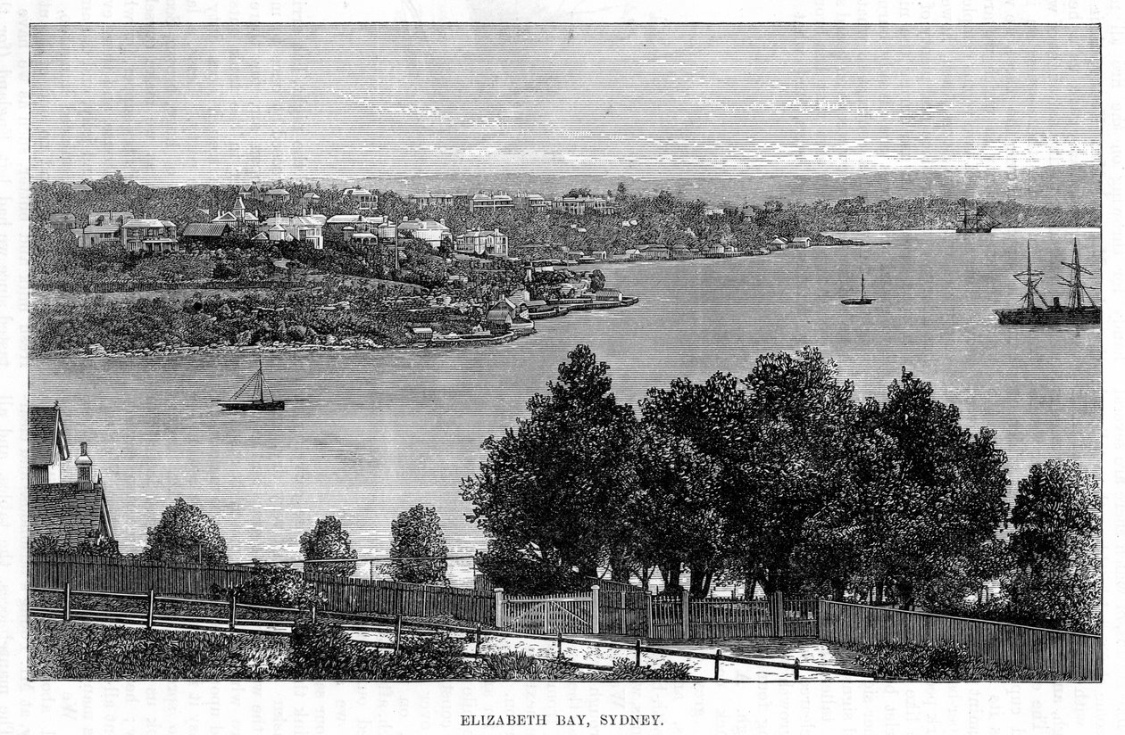 Elizabeth Bay, Sydney, século XIX. de William Hatherell