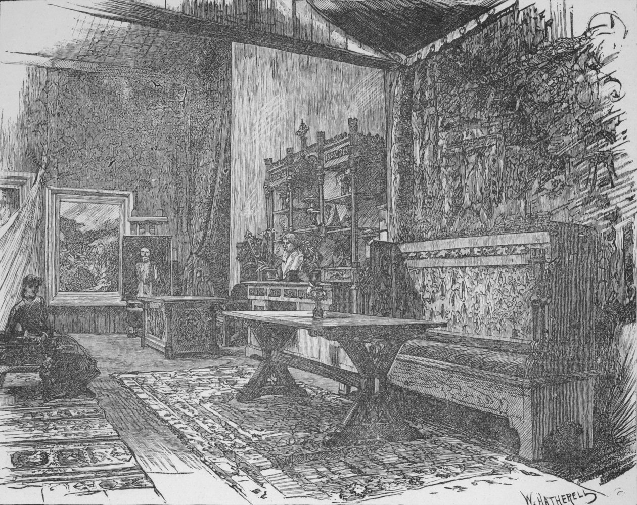Estúdio de proveniência, 1890 de William Hatherell