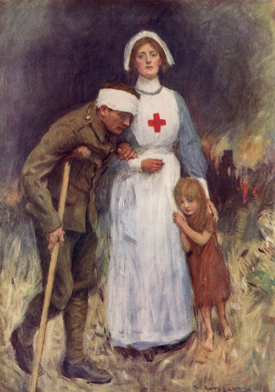 Enfermeira da Cruz Vermelha na Primeira Guerra Mundial de William Hatherell