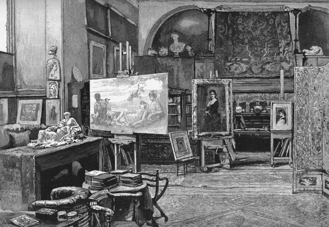 O estúdio, 1896 de William Hatherell
