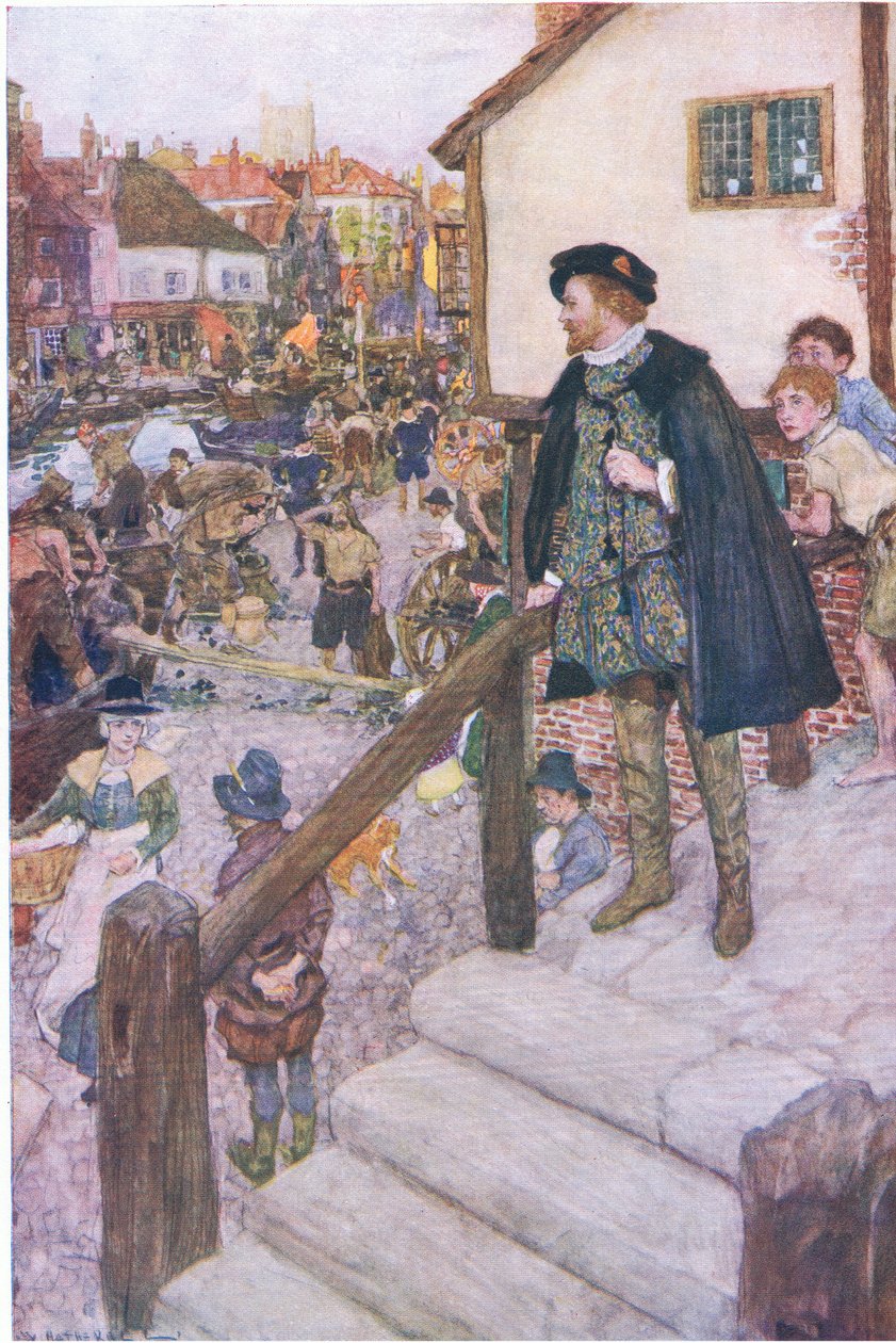 O maior inglês (William Shakespeare), da My Magazine, pub.1922 de William Hatherell