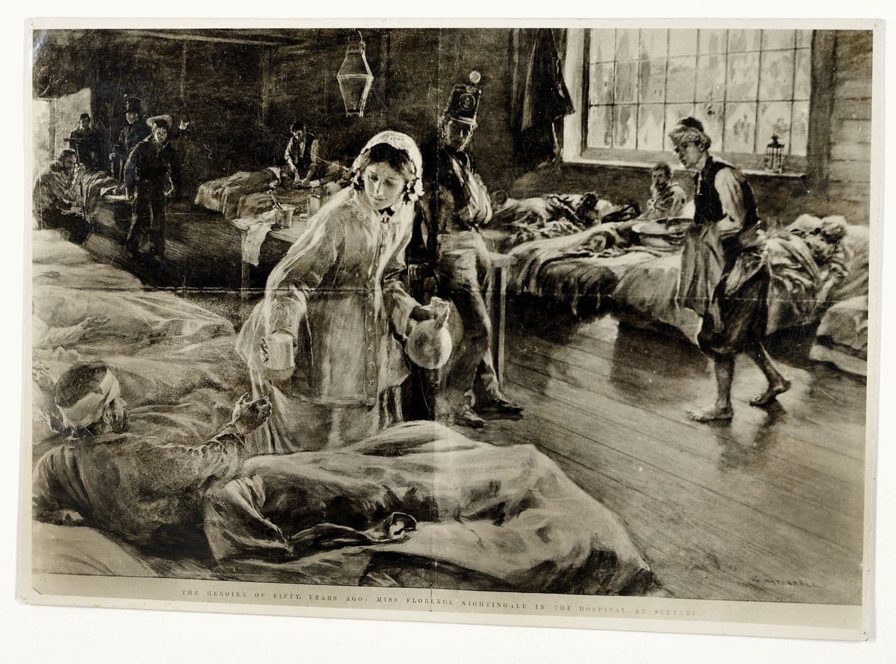&39;A heroína de cinquenta anos atrás: Miss Florence Nightingale no Hospital em Scutari&39;, pub. in The Graphic, 19 de novembro de 1904 de William Hatherell