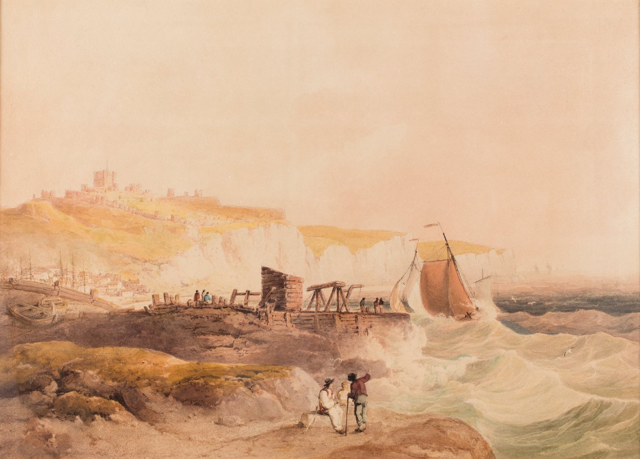 Dover, data desconhecida (aguarela e lápis sobre papel) de William Havell