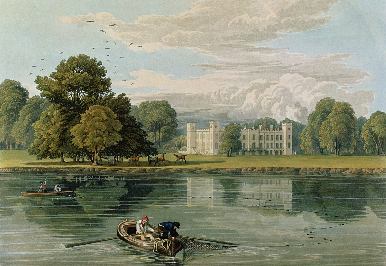 Casa Sion, gravada por Robert Havell (1769-1832) 1815 (gravura a cores) de William Havell