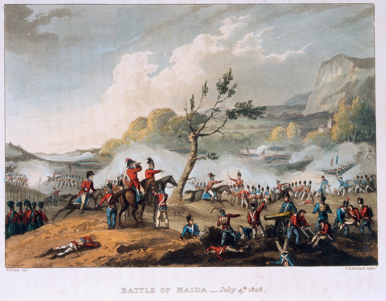 Batalha de Maida, 4 de julho de 1806 de William Heath