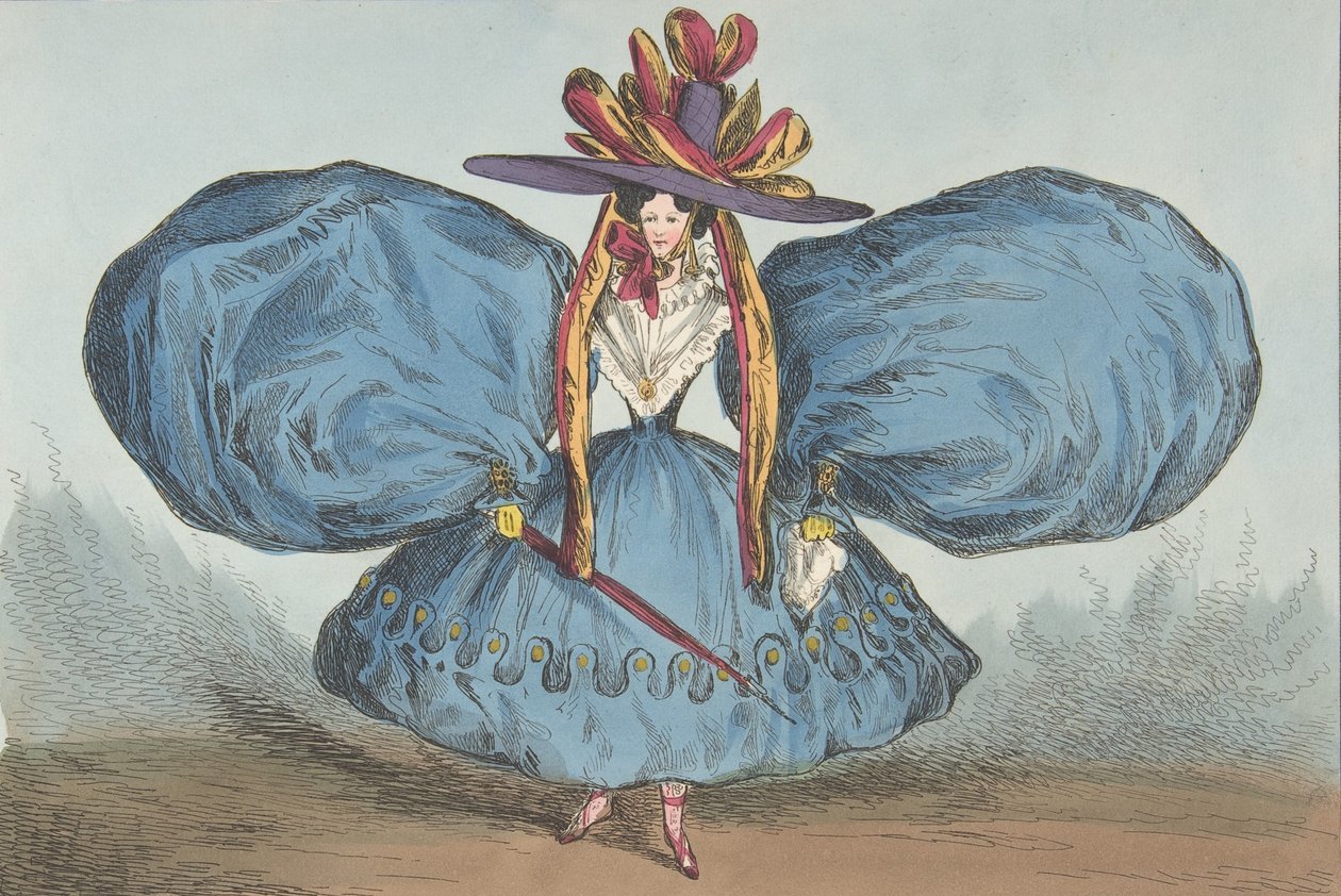 Odidades Modernas por P. Pry Esq., Plate 1st: The Sleeves Curiously Cut, Ay There
