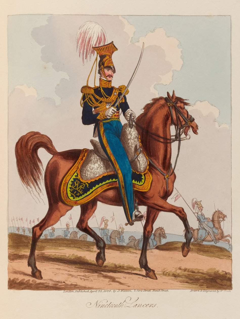  Décimo nono lanceiros , 1820 de William Heath