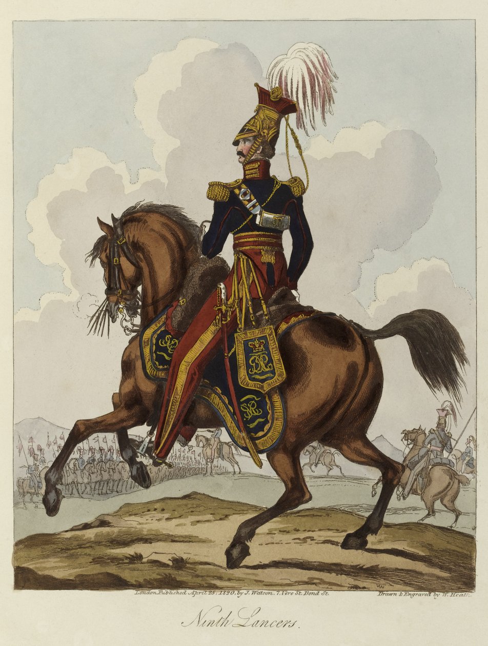 Nono Hussars, 1820 (aquatinta colorida) de William Heath
