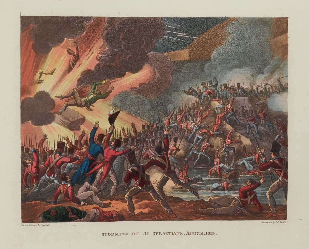  Tomada de São Sebastião, 31 de agosto de 1813 , 1818 de William Heath
