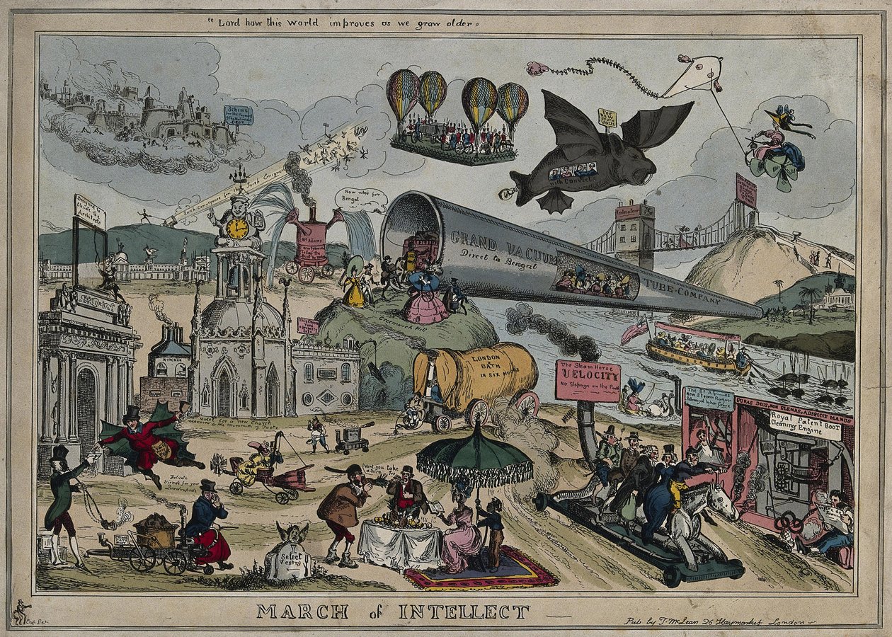 A marcha do intelecto, 1829 de William Heath