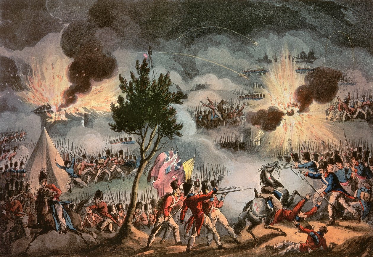 O Sortie de Bayonne, às Três da Manhã, no dia 14 de abril de 1814, gravado por Thomas Sutherland (bc1785) de William Heath