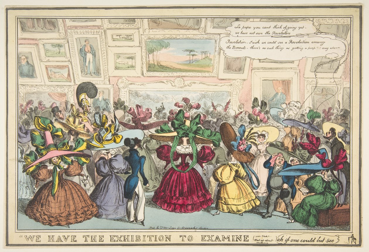 Temos a exposição para examinar, 1810-40. de William Heath