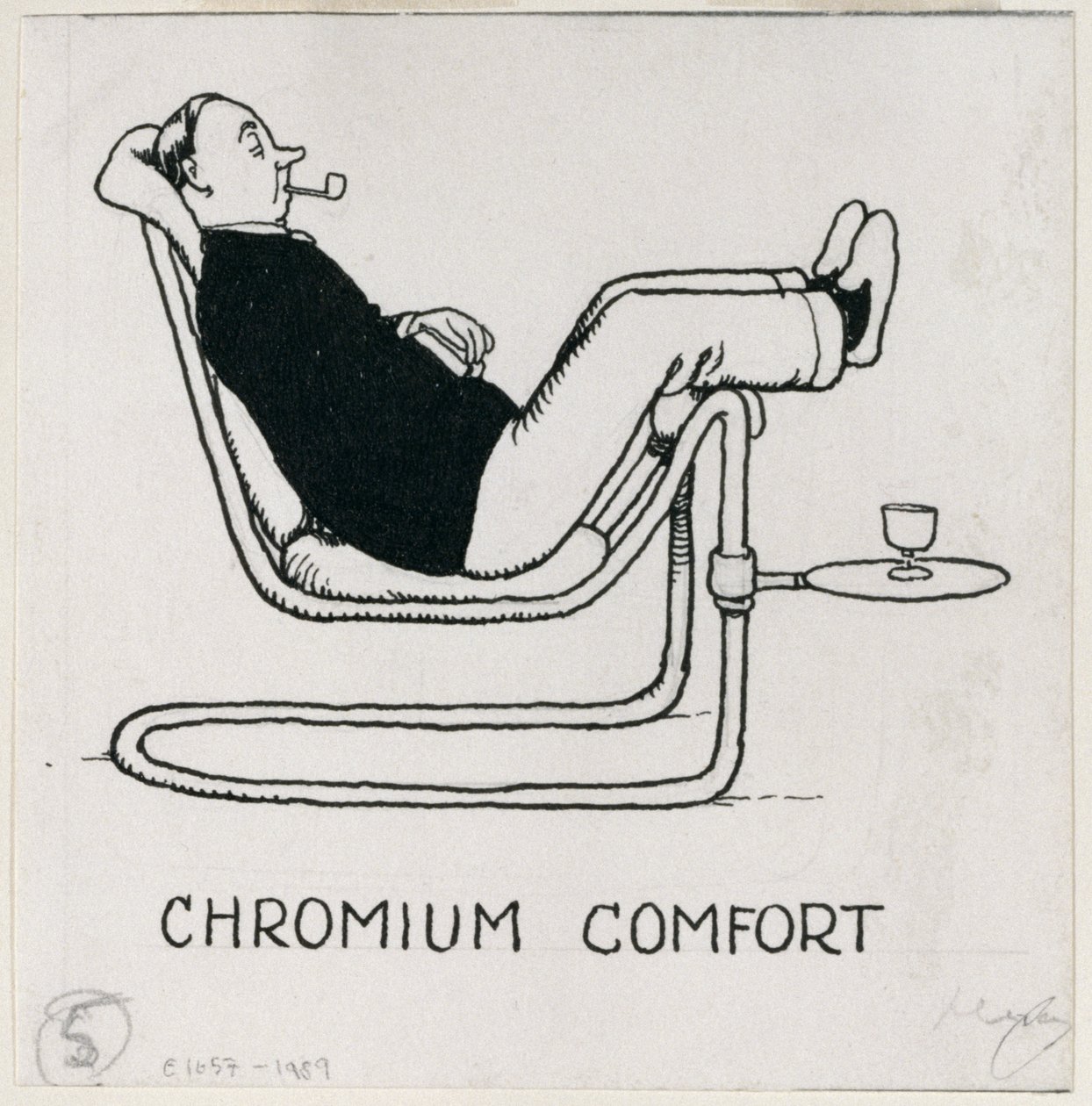 &39;Chromium Comfort&39;, detalhe de &39;How to Live in a Flat&39;, publicado em 1936 de William Heath Robinson
