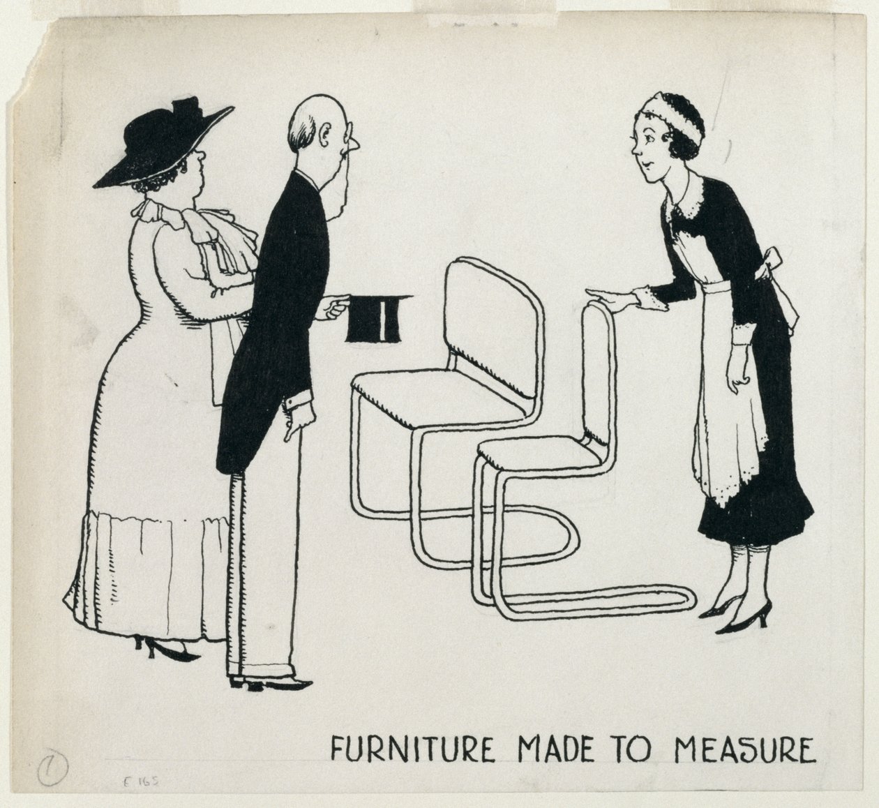 &39;Móveis feitos à medida&39;, de &39;How to Live in a Flat&39;, publicado em 1936 de William Heath Robinson