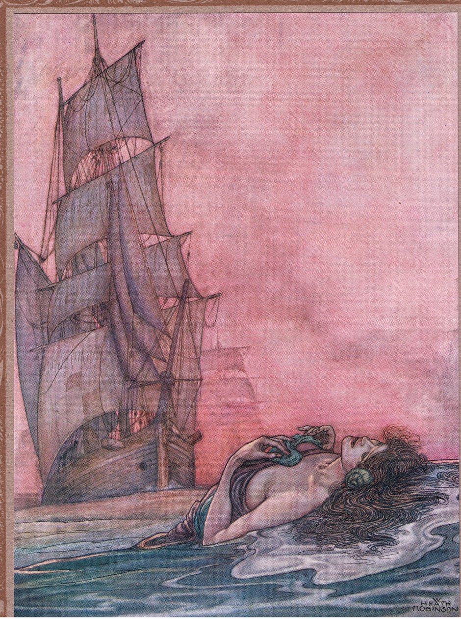 Ela nos chama, ainda sem comida de William Heath Robinson