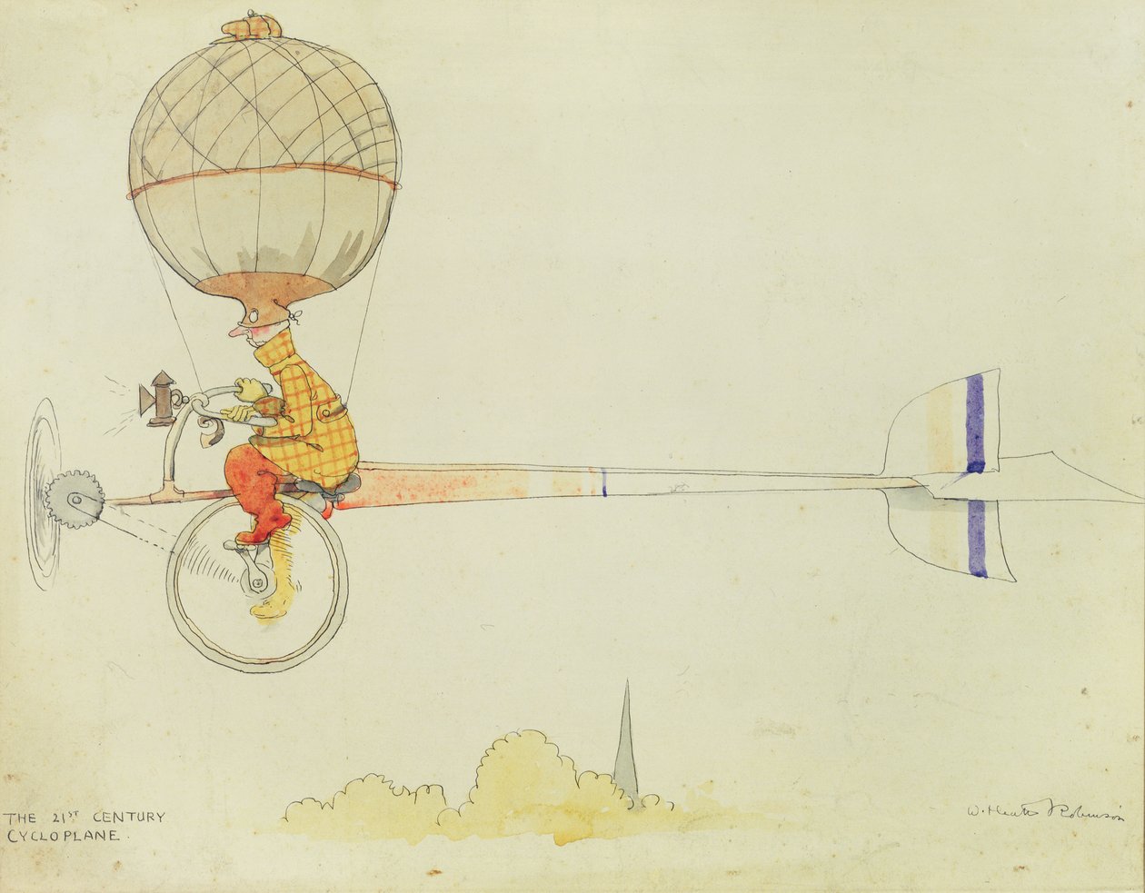 O Cicloplano do Século 21 de William Heath Robinson