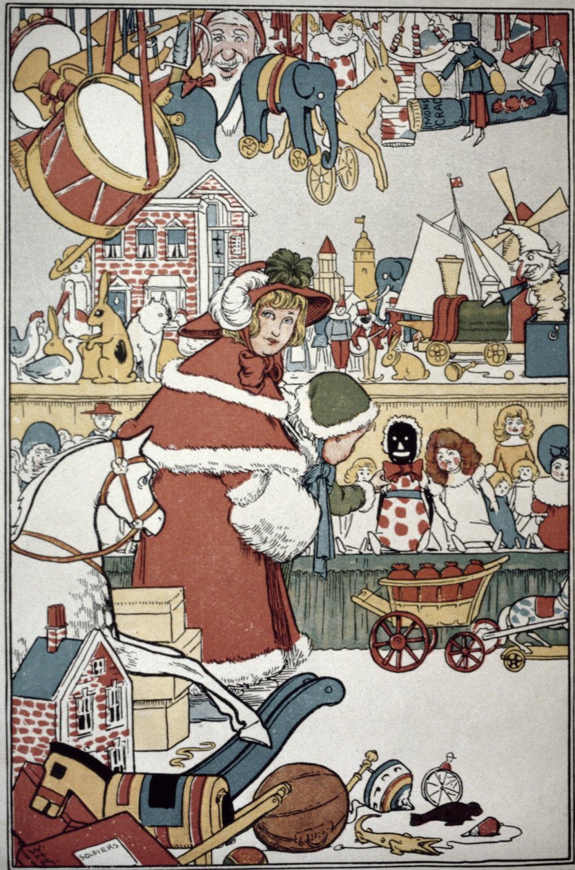 Brinquedos para o Natal, c.1900 de William Heath Robinson