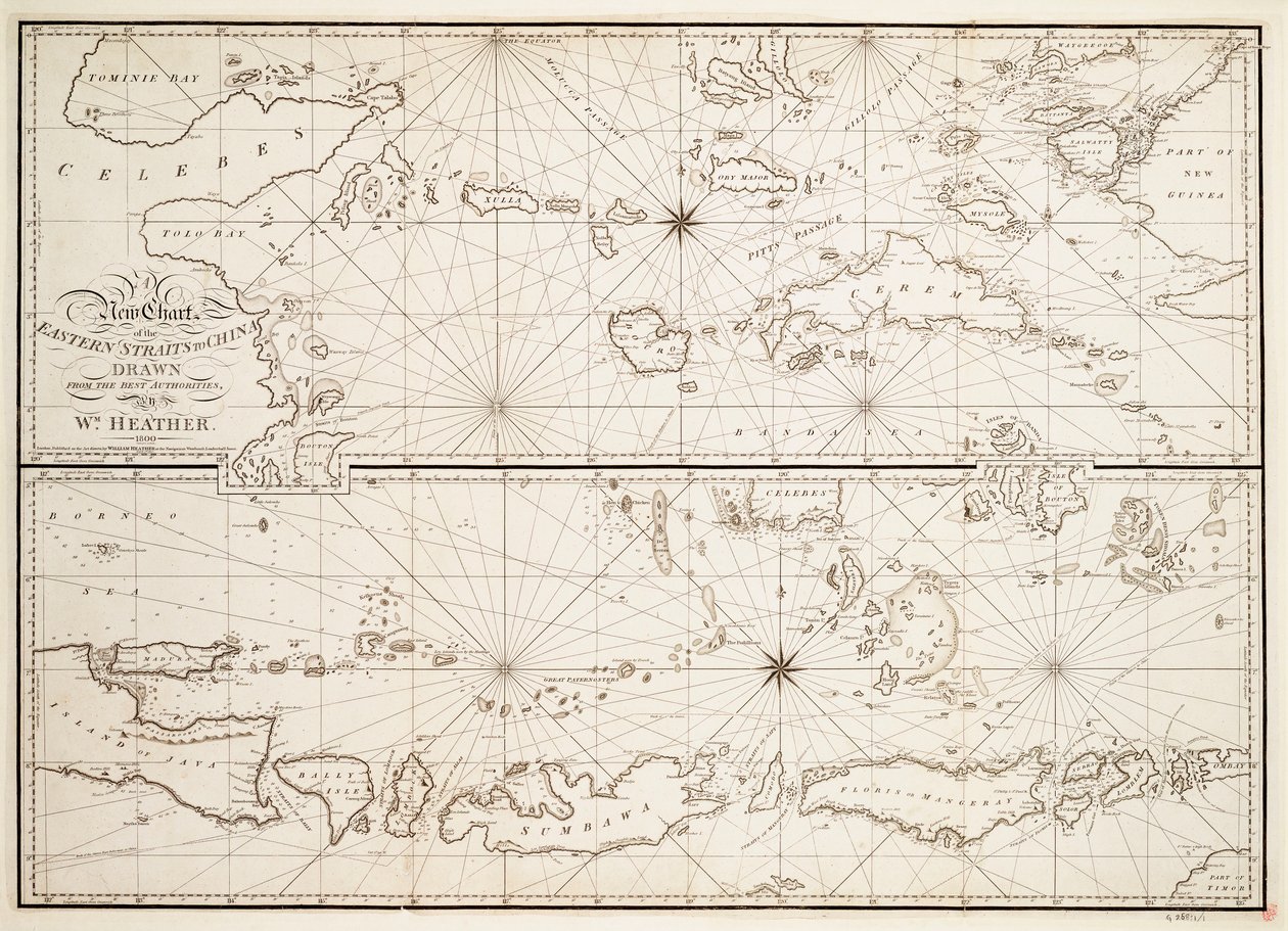Uma nova carta do Estreito Oriental para a China de William Heather