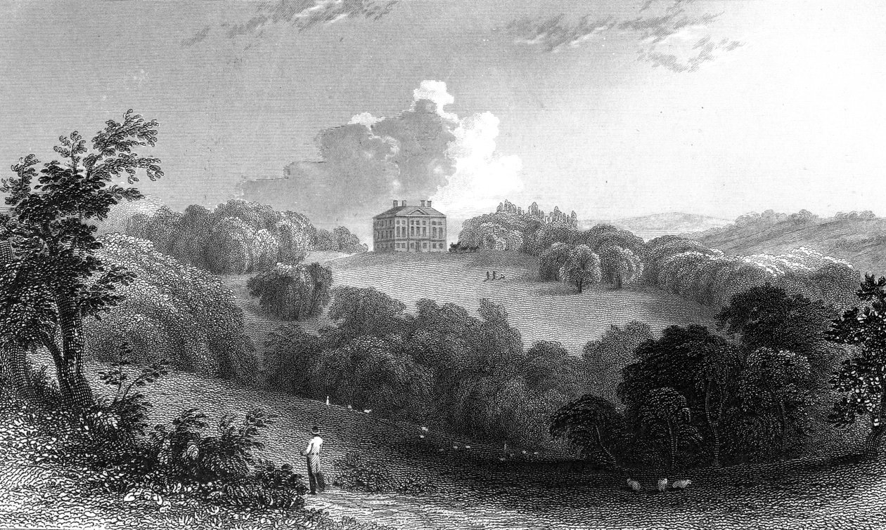 Copped Hall, Essex, gravado por Thomas Garner, 1832 de William Henry Bartlett